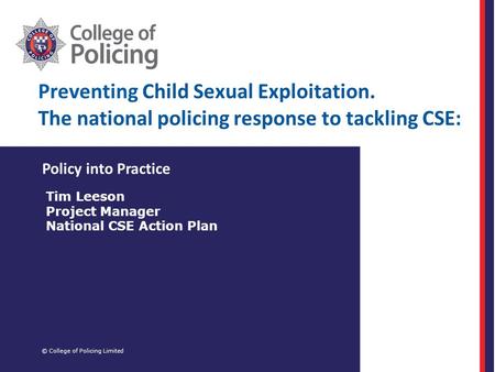 Preventing Child Sexual Exploitation