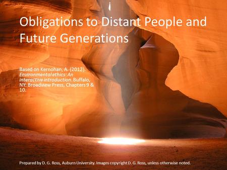 Obligations to Distant People and Future Generations