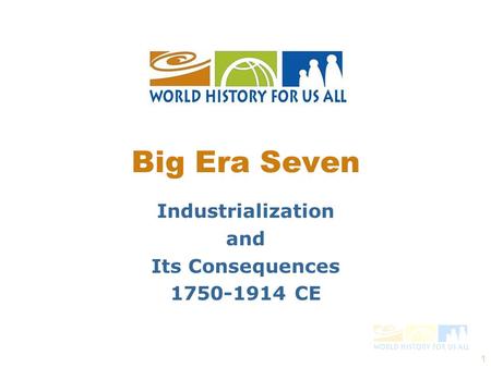 Industrialization and Its Consequences CE