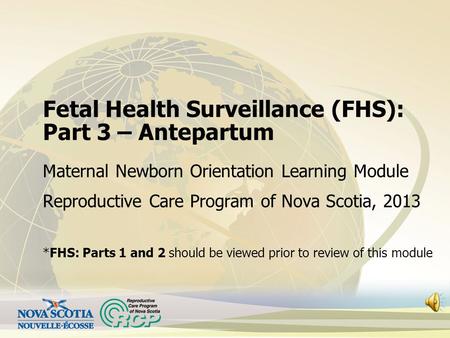 Fetal Health Surveillance (FHS): Part 3 – Antepartum
