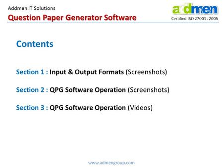 Question Paper Generator Software