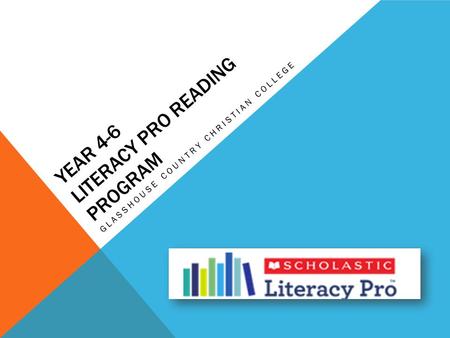 Year 4-6 Literacy PRO Reading Program