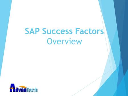 SAP Success Factors Overview