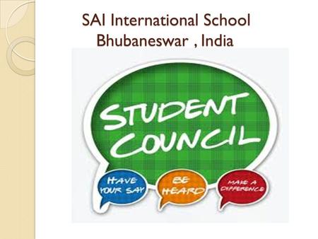 SAI International School Bhubaneswar, India SAI International School Bhubaneswar, India.
