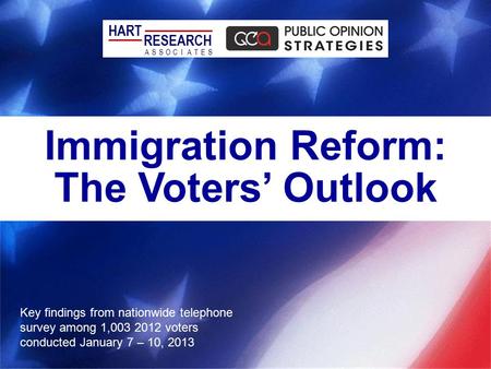 Immigration Reform: The Voters’ Outlook