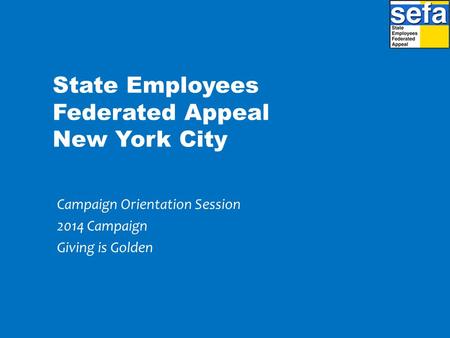 State Employees Federated Appeal New York City