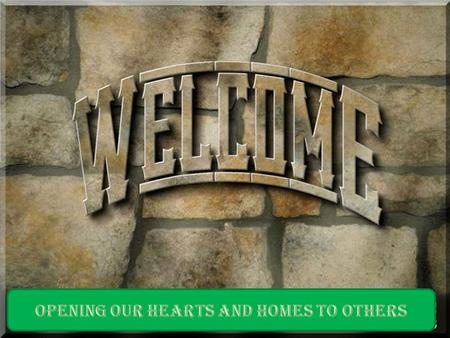 Questions of the Day 1. What book of the bible is our verse from today? 2. What does the word welcome mean? 3. how does god want me to welcome others?