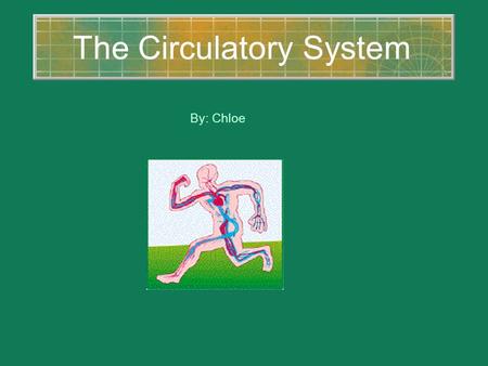 The Circulatory System By: Chloe. What Is It? ▪The circulatory system is around your heart. ▪The blood vessels begin at your heart go through your body.