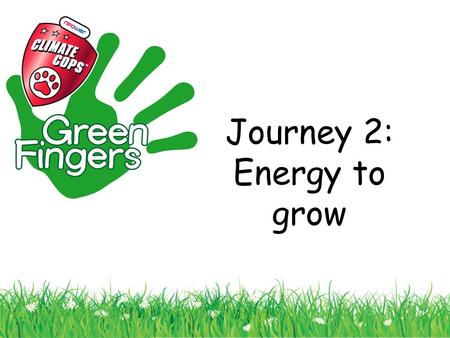 Journey 2: Energy to grow