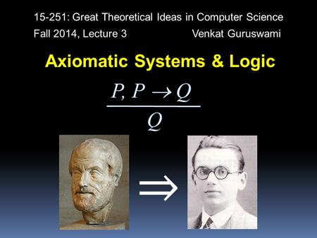 Axiomatic Systems & Logic