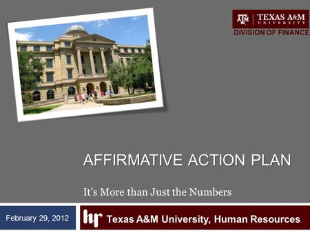 Affirmative action Plan It’s More than Just the Numbers