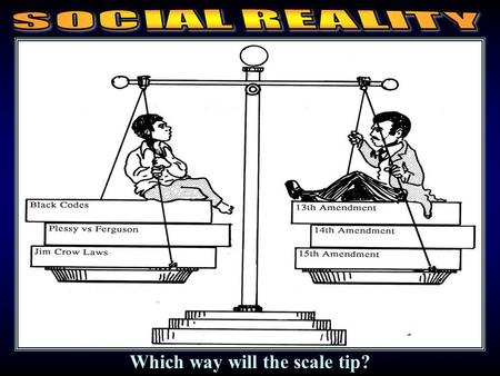 Social equality vs. legal equality