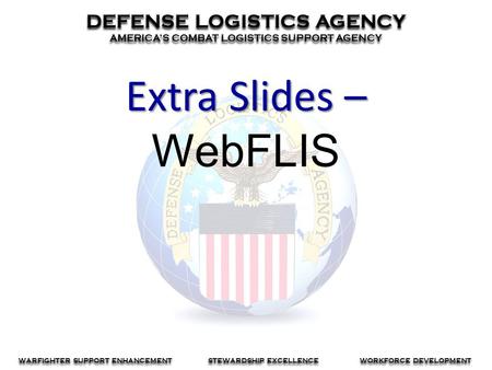Extra Slides – WebFLIS.