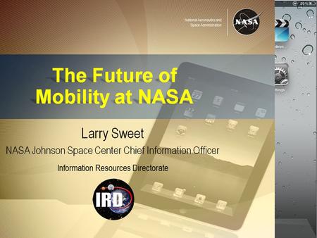 National Aeronautics and Space Administration NASA Mobility.