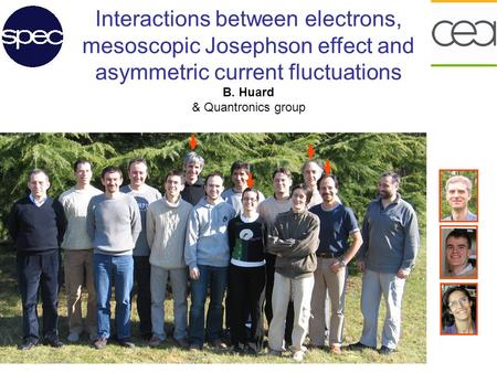 Interactions between electrons, mesoscopic Josephson effect and