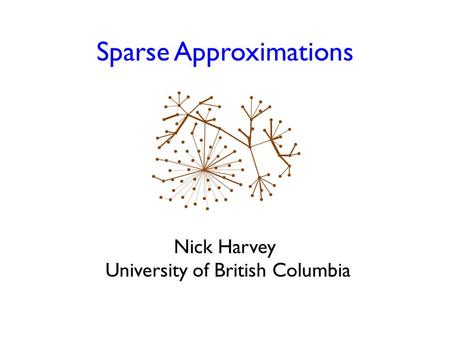 Sparse Approximations