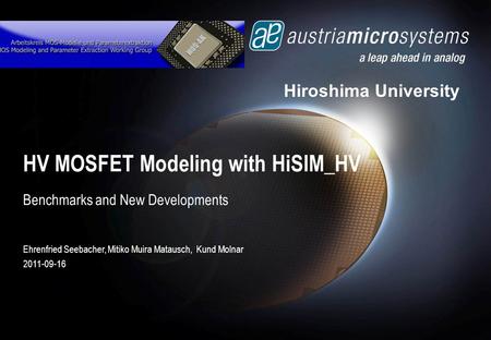 HV MOSFET Modeling with HiSIM_HV