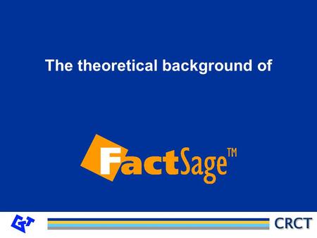 The theoretical background of