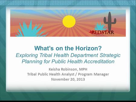 Tribal Public Health Analyst / Program Manager
