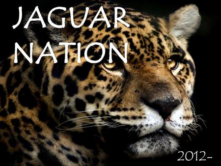 2012- 2013. The Jaguar Nation Welcomes You 107/207.