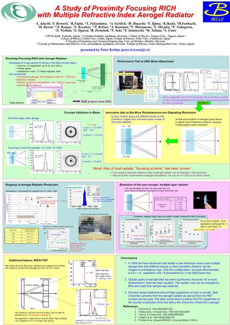 A Study of Proximity Focusing RICH with Multiple Refractive Index Aerogel Radiator A Study of Proximity Focusing RICH with Multiple Refractive Index Aerogel.
