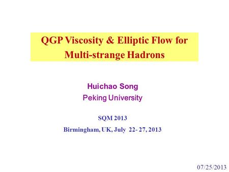QGP Viscosity & Elliptic Flow for Multi-strange Hadrons