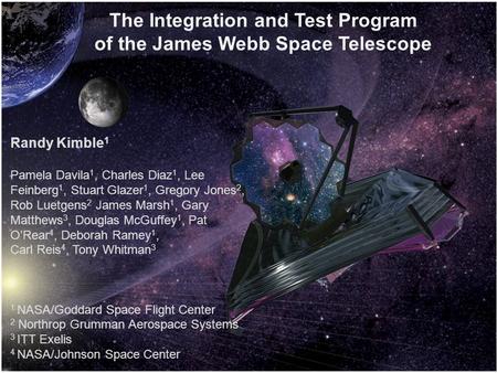 The Integration and Test Program of the James Webb Space Telescope