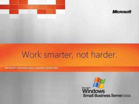 Small Business Server and Windows SharePoint Services David Overton