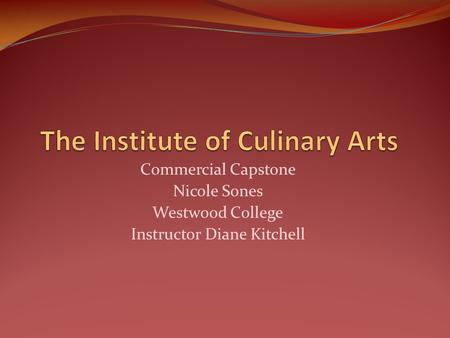 The Institute of Culinary Arts