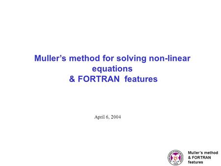 Fortran Program For Secant Method Formula Fortran Program For Secant Method Formula