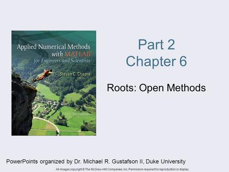 Part 2 Chapter 6 Roots: Open Methods
