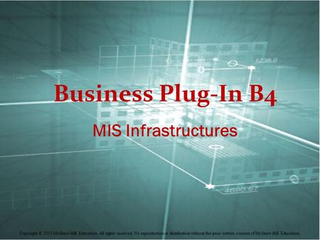 Business Plug-In B4 MIS Infrastructures.