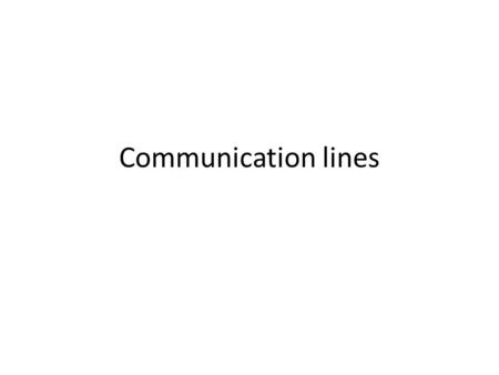 Communication lines. OSI model Open Systems Interconnection (OSI) model (ISO/IEC 7498-1) Source: homepages.uel.ac.ukhomepages.uel.ac.uk Physical layer.