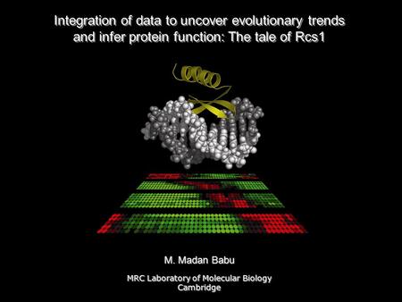 Integration of data to uncover evolutionary trends and infer protein function: The tale of Rcs1 Integration of data to uncover evolutionary trends and.