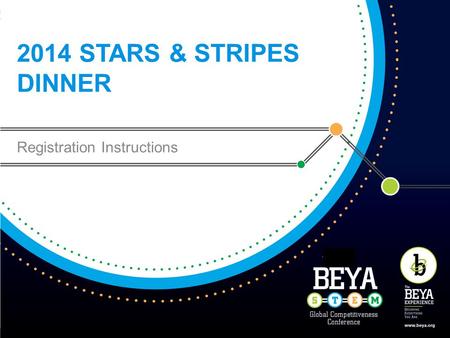 2014 STARS & STRIPES DINNER Registration Instructions.