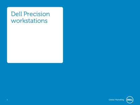 Dell Precision workstations