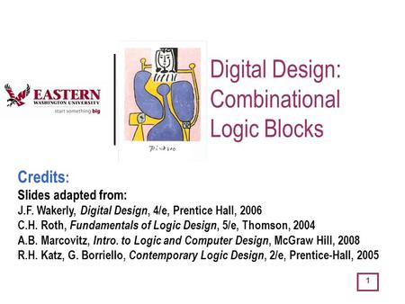 Digital Design: Combinational Logic Blocks