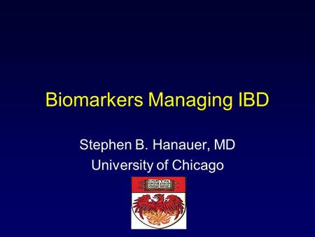 Biomarkers Managing IBD