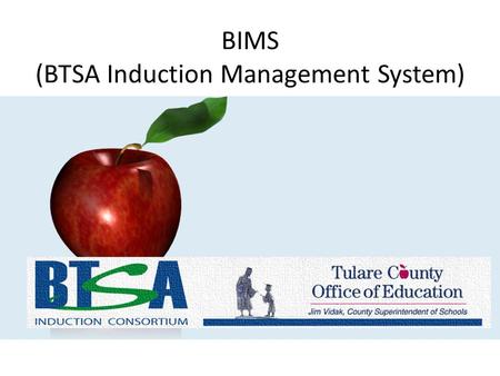 BIMS (BTSA Induction Management System). Teacher’s page Dynamic Table of Contents Navigation 2013-2014 (Y1) Context for Teaching and Learning (Module.