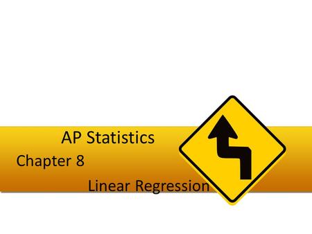 Chapter 8 Linear Regression