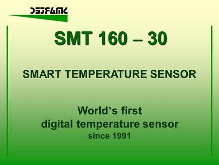 SMART TEMPERATURE SENSOR digital temperature sensor