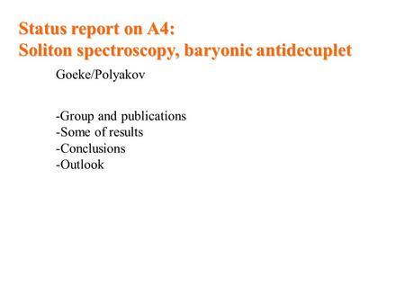 Soliton spectroscopy, baryonic antidecuplet