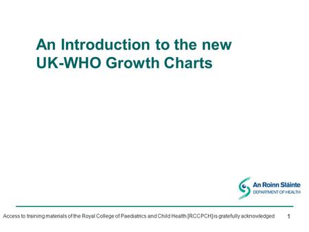 An Introduction to the new UK-WHO Growth Charts