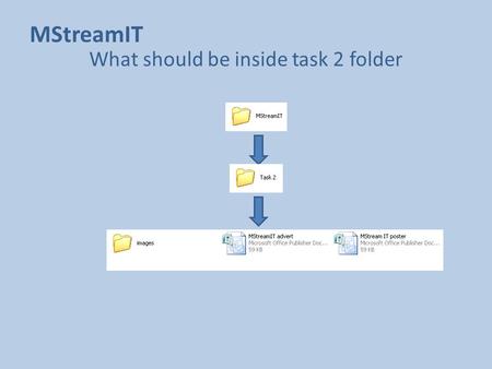 What should be inside task 2 folder
