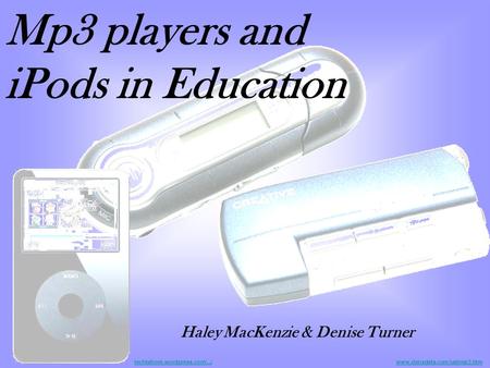Mp3 players and iPods in Education