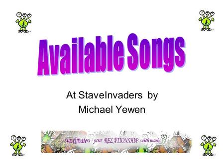 At StaveInvaders by Michael Yewen. Recorded in 2006. With a background in the culture of “Play it Strange”, the New Zealand songwriting initiative. Powerful.