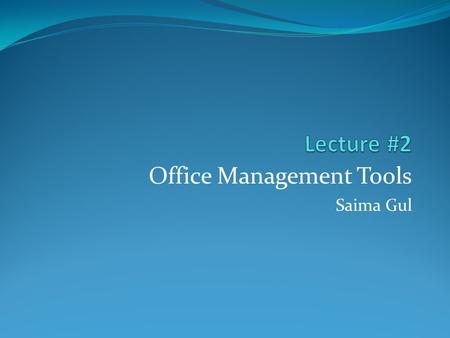 Office Management Tools Saima Gul. The System Unit What is the system unit? p. 4.04 Fig. 4-1 Next  Case that contains electronic components of the computer.