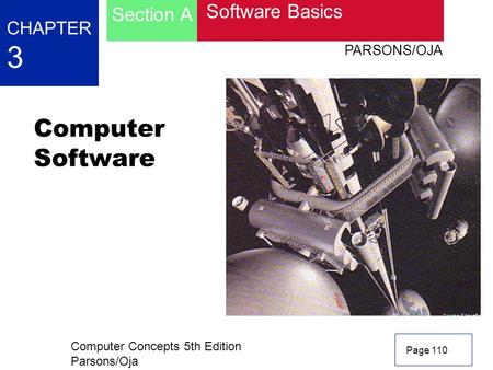 Computer Software 3 Section A Software Basics CHAPTER PARSONS/OJA