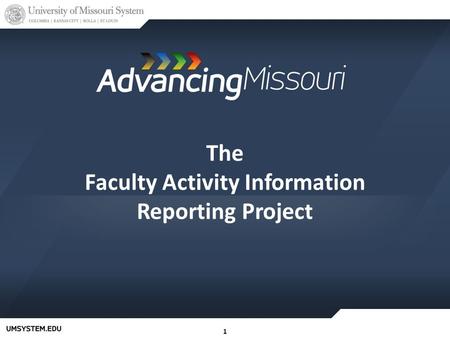 11 The Faculty Activity Information Reporting Project.
