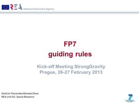 Kick-off Meeting StrongGravity